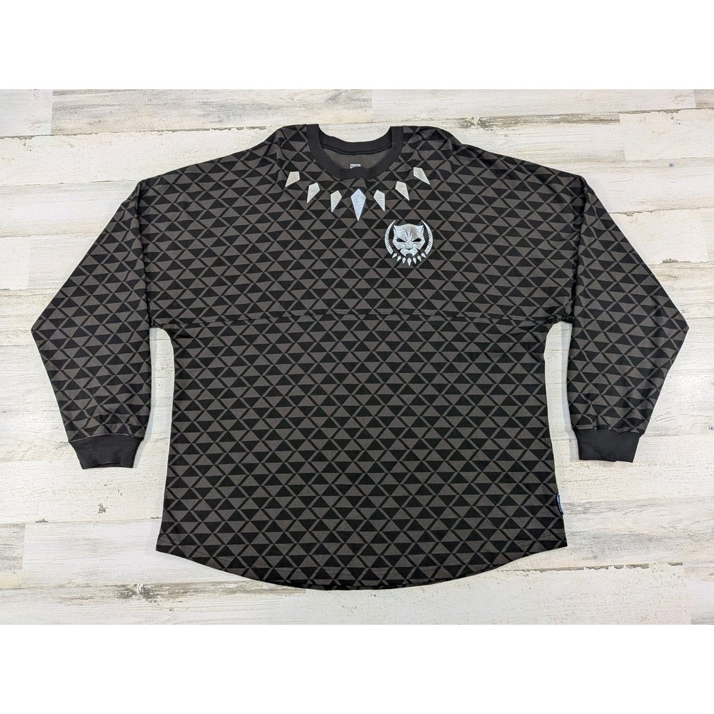 Marvel Mens XXL Black Panther Wakanda Forever Spirit Jersey Geometric Shirt
